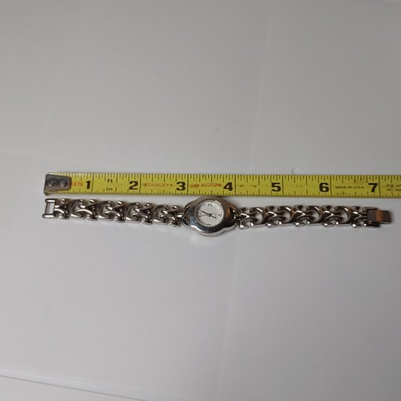 Silver Tone Metal With White Dial Analog Watch - Picture 14 of 16